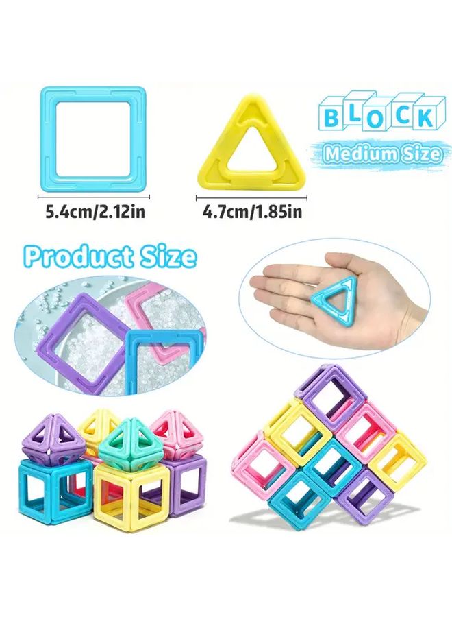 Magnetic Building Blocks STEM Toys 60pcs Educational Puzzle Birthday Gift - Image 2